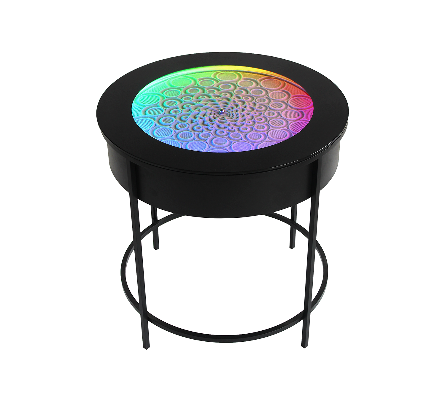 Metal Kinetic Sand Side Table