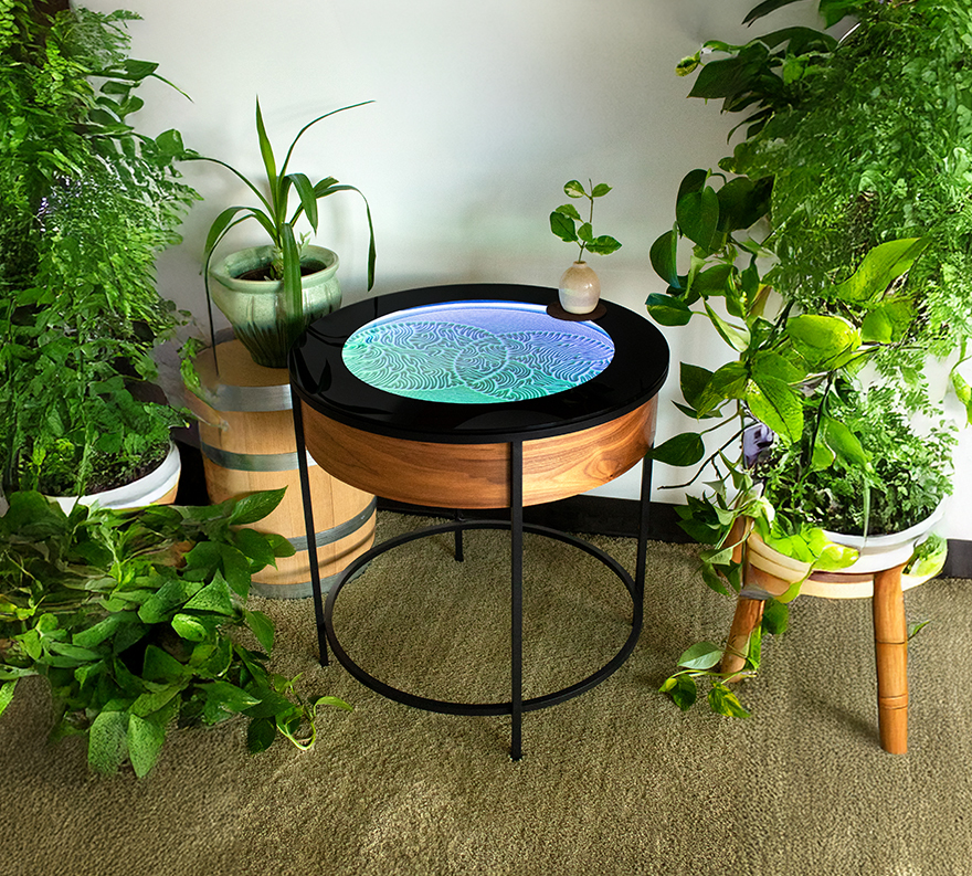 Metal Kinetic Sand Side Table