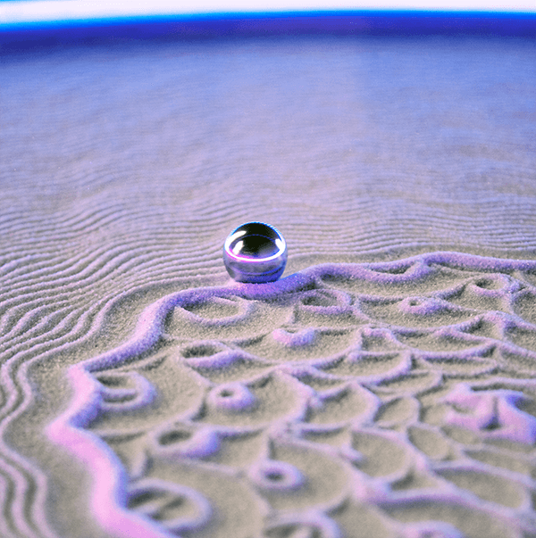Kinetic Art Sand Field Steel Ball Design